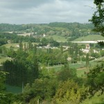 Vu magnifique sur l'église de Cambes